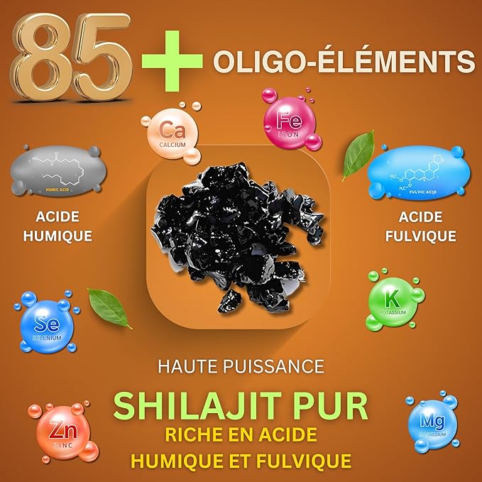 Shilajit Pur Himalayen – Doublez Votre Puissance
