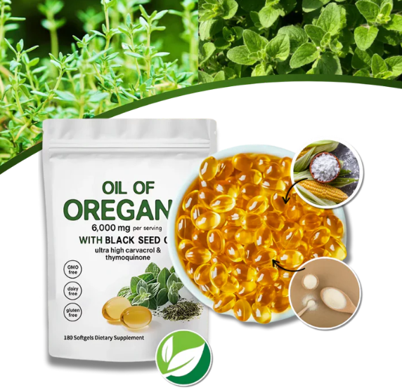 Capsules d' Huile d'origan et de nigelle -Supplément d'origan