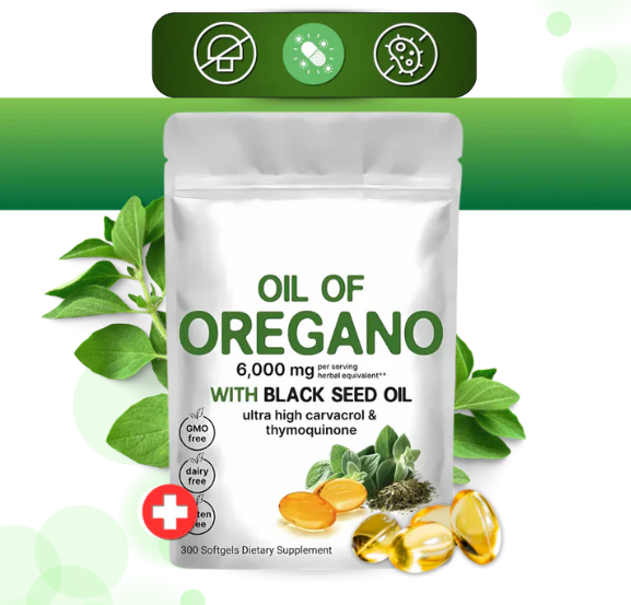 Capsules d' Huile d'origan et de nigelle -Supplément d'origan